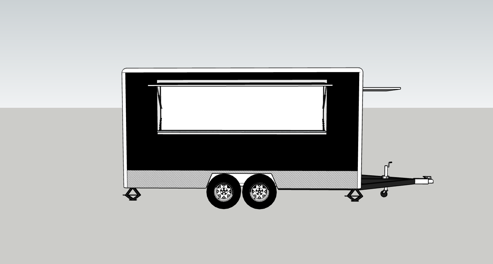 custom fast food trailer for sale design